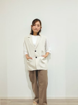 ゆっかさん（骨格ナチュラル・レディース・146cm）の秋コーディネート