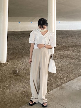 「OWN（オウン）のアイテム」を使った、Cさん（レディース・157cm）の秋コーディネート