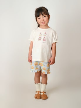 「ひまわり」｜りこすずさん（キッズ・129cm）の夏コーディネート