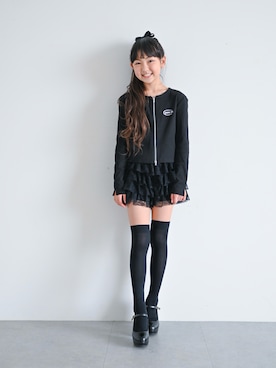 「アイテム（パンツ）」を使った、りこすずさん（キッズ・137cm）の冬コーディネート