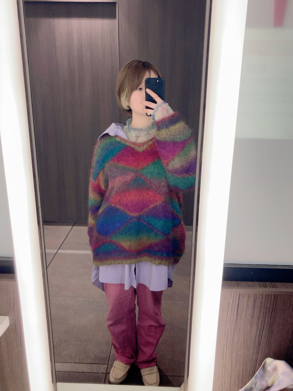 「春服」｜「Ungridのアイテム（ローファー、ベージュ系）」を使った、rhさん（レディース・145cm）の春コーディネートの1枚目の写真