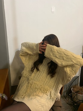 「アイテム（メガネ）」を使った、Suiさん（レディース・161cm）の秋コーディネート