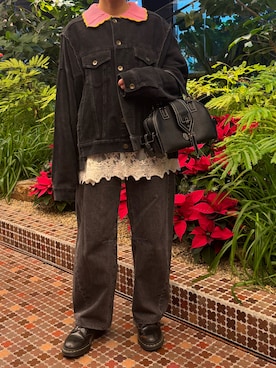 「アイテム（ハンドバッグ）」を使った、CHIHIROさん（レディース・150cm）の冬コーディネート