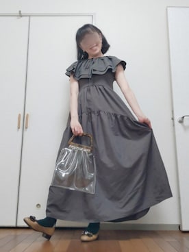 「classicalelf（クラシカルエルフ）のアイテム（ワンピース/ドレス）」を使った、◌̥*⃝ きぬ　🐾　さん（レディース・156cm）の夏コーディネート