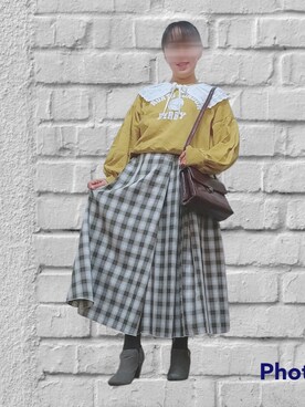 「RETRO GIRL（レトロガール）のアイテム（スウェット）」を使った、◌̥*⃝ きぬ　🐾　さん（レディース・156cm）の春コーディネート