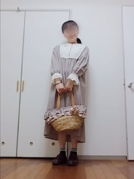 「サマンサタバサ」｜「アイテム（ワンピース/ドレス）」を使った、◌̥*⃝ きぬ　🐾　さん（レディース・156cm）の春コーディネート