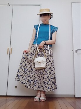 「花柄スカート」の人気ファッションコーディネート - WEAR