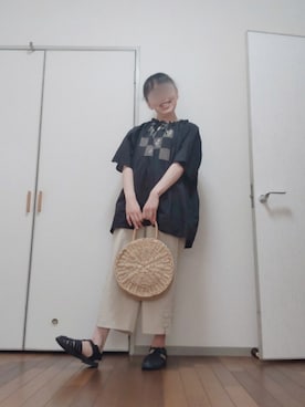 「アイテム（チュニック）」を使った、◌̥*⃝ きぬ　🐾　さん（レディース・156cm）の夏コーディネート