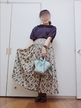 「rps（アールピーエス）のアイテム（スカート）」を使った、◌̥*⃝ きぬ　🐾　さん（レディース・156cm）の夏コーディネート