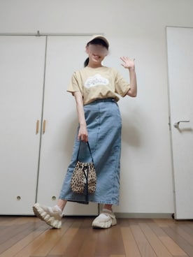 「しまむら（シマムラ）のアイテム」を使った、◌̥*⃝ きぬ　🐾　さん（レディース・156cm）の夏コーディネート