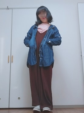 「SEVENDAYS=SUNDAY（セブンデイズサンデイ）のアイテム（オールインワン・サロペット）」を使った、◌̥*⃝ きぬ　🐾　さん（レディース・156cm）の春コーディネート