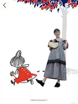 「Samansa Mos2（サマンサ モスモス）のアイテム」を使った、◌̥*⃝ きぬ　🐾　さん（骨格ウェーブ・レディース・156cm）の夏コーディネート