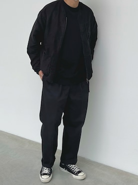 「Acne Studios（アクネストゥディオズ）のアイテム（スウェット）」を使った、katsuyaさん（メンズ・172cm）の秋コーディネート