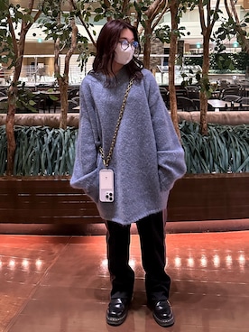 「Dr. Martens（ドクターマーチン）のDr.Martens  CHELSEA BOOT（ブーツ）」を使った、a y aさん（レディース・146cm）の冬コーディネート