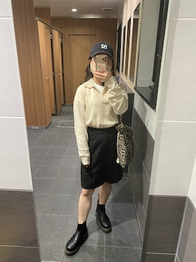 「Dr. Martens（ドクターマーチン）のDr.Martens  CHELSEA BOOT（ブーツ）」を使った、a y aさん（レディース・146cm）の秋コーディネート