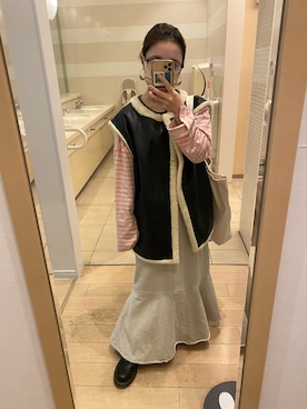 「Dr. Martens（ドクターマーチン）のDr.Martens  CHELSEA BOOT（ブーツ）」を使った、a y aさん（レディース・146cm）の秋コーディネート