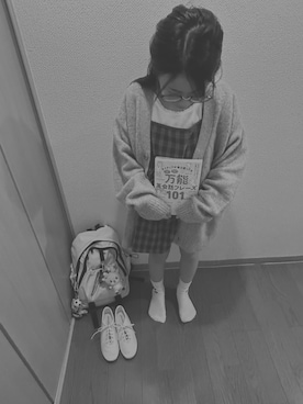 「アイテム（レッグウェア）」を使った、mikuchanさん（キッズ・135cm）の秋コーディネート