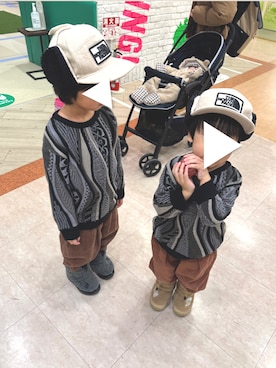 「MARKEY'S（マーキーズ）のアイテム」を使った、SHO-HARUさん（キッズ・120cm）の冬コーディネート