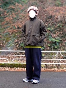 「Barbour（バブアー）のアイテム」を使った、赤堂ちさほ さん（メンズ・162cm）の冬コーディネート