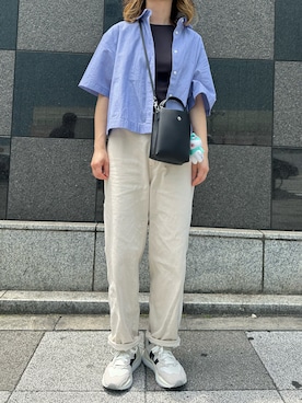 「Honeys（ハニーズ）のアイテム（タンクトップ）」を使った、aasさん（レディース・157cm）の春コーディネート