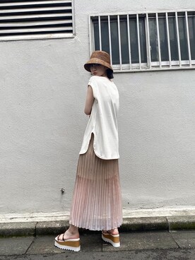 金澤 葵さん（レディース・158cm）の夏コーディネート