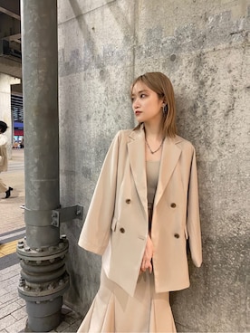 「#ジャケット」｜金澤 葵さん（レディース・158cm）の春コーディネート