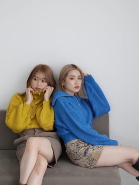 金澤 葵さん（レディース・158cm）の冬コーディネート