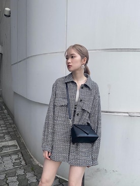 「#今日のコーデ」｜「アイテム（ジャケット/アウター）」を使った、金澤 葵さん（レディース・158cm）の冬コーディネート