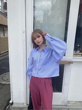 金澤 葵さん(レディース・158cm)の春コーディネート