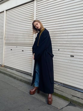 「#今日のコーデ」｜「アイテム（その他アウター）」を使った、金澤 葵さん（レディース・158cm）の秋コーディネート