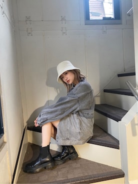 「#今日のコーデ」｜「アイテム（ジャケット/アウター）」を使った、金澤 葵さん（レディース・158cm）の冬コーディネート