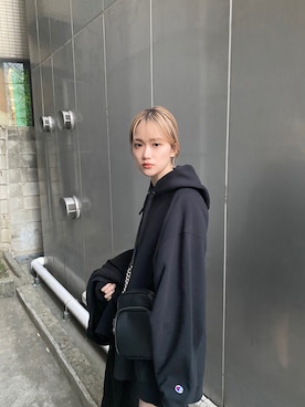 金澤 葵さん（レディース・158cm）の冬コーディネート