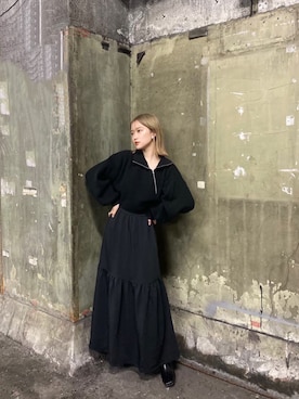 金澤 葵さん（レディース・158cm）の冬コーディネート