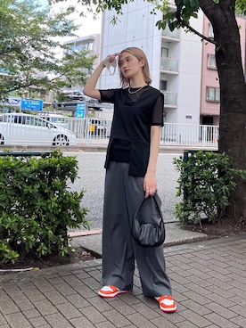 金澤 葵さん（レディース・158cm）の秋コーディネート