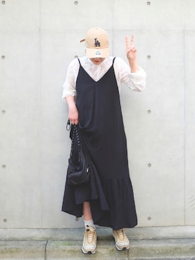 「秋のマイ旬スタイル」｜「アイテム（キャップ）」を使った、midori さん（レディース・162cm）の秋コーディネート