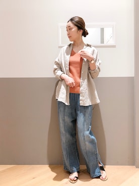 「Editt by YECCA VECCA（エディットバイイェッカヴェッカ）のアイテム」を使った、sakiyoさん（レディース・161cm）の夏コーディネート