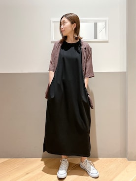 「YECCA VECCA（イェッカヴェッカ）のアイテム（ジャケット/アウター）」を使った、sakiyoさん（レディース・161cm）の夏コーディネート