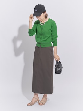 「YECCA VECCA（イェッカヴェッカ）のアイテム（カーディガン/ボレロ）」を使った、sakiyoさん（レディース・161cm）の秋コーディネート