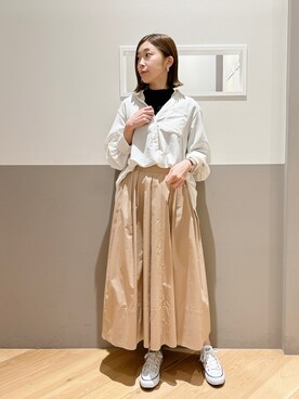「YECCA VECCA（イェッカヴェッカ）のアイテム（スカート）」を使った、sakiyoさん（レディース・161cm）の春コーディネート