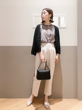 「YECCA VECCA（イェッカヴェッカ）のアイテム（トートバッグ）」を使った、sakiyoさん（レディース・161cm）の夏コーディネート