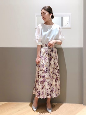 「YECCA VECCA（イェッカヴェッカ）のアイテム（アクセサリー）」を使った、sakiyoさん（レディース・161cm）の夏コーディネート