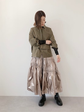 「Editt by YECCA VECCA（エディットバイイェッカヴェッカ）のアイテム」を使った、sakiyoさん（レディース・161cm）の秋コーディネート