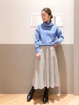 sakiyoさん（レディース・161cm）の冬コーディネート