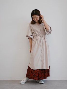 sakiyoさん（レディース・161cm）の秋コーディネート