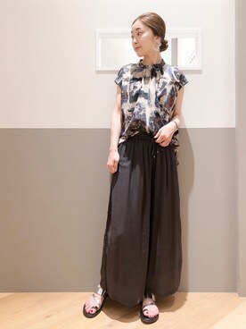 sakiyoさん（レディース・161cm）の夏コーディネート