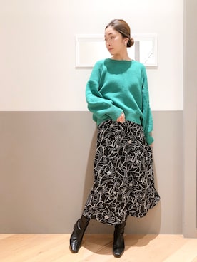 sakiyoさん（レディース・161cm）の冬コーディネート