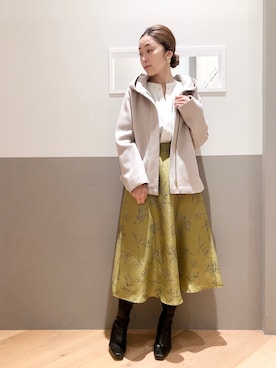 「YECCA VECCA（イェッカヴェッカ）のアイテム（ジャケット/アウター）」を使った、sakiyoさん（レディース・161cm）の秋コーディネート