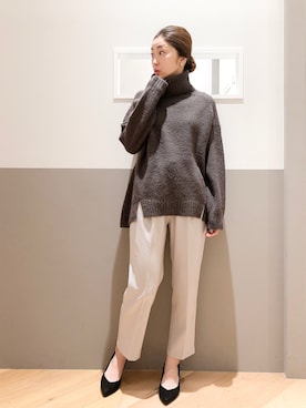 sakiyoさん（レディース・161cm）の冬コーディネート