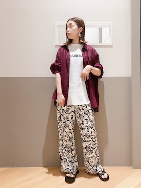 「Teva（テバ）のアイテム」を使った、sakiyoさん（レディース・161cm）の夏コーディネート