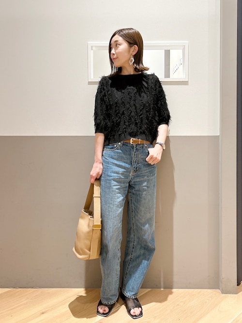 【新品・美品】YECCA VECCA【半袖チュニック】Free size 涼やか セール】カップ付きアシメタンクトップ（インナーウェア/肌着
